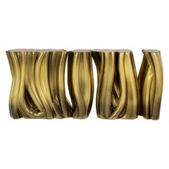 Monochrome Gold Sideboard  - Hand-Paint Fiberglass & Polystyrene  - Boca do Lobo