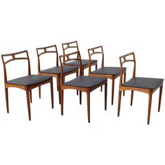 Set of Six Johannes Andersen for Christian Lindeberg #94 Dining Chairs