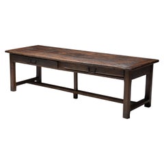 Vintage Rustic Wabi Sabi Dining Table, France, 19th Century