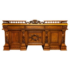 Contemporary Harden Furniture Executive Ash Solid Wood Office Desk