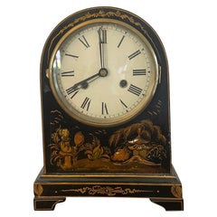 Antique Chinoiserie Cased Dome Topped Mantle Clock