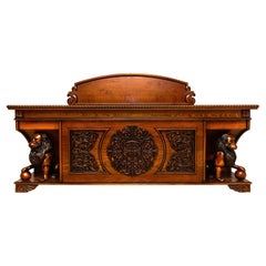 Traditional Hand Carved Ash Solid Wood Executive Desk