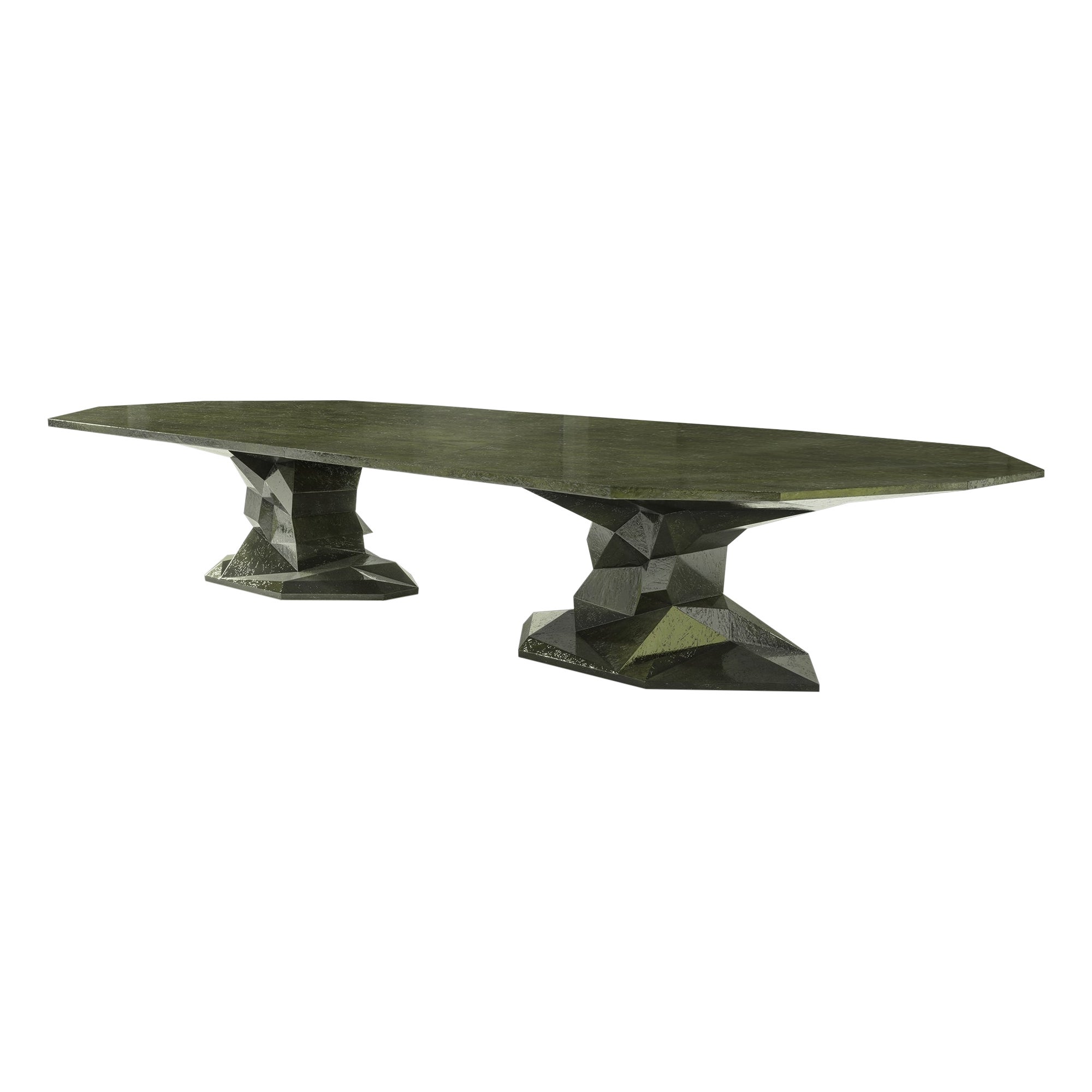 Tavolo da pranzo Bonsai Big - Legno verniciato lavorato a mano - Boca Do Lobo in vendita