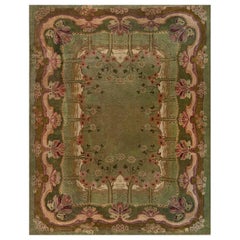 Tapis Arts & Crafts en laine Doris Leslie Blau des années 1900 par C.F.A. Voysey