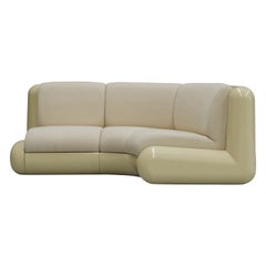 T4 Right Sided Corner Sofa in Cream Soda