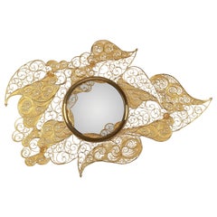 Filigree Mirror - Hand-Crafted Brass & Mirror - Boca do Lobo