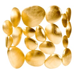 Paravento d'oro Foldes - Fibra di vetro modellata a mano e Wood con foglie d'oro - Boca Do Lobo