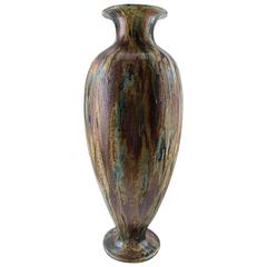 Large French Art Deco Pottery Vase, Roger Guerin