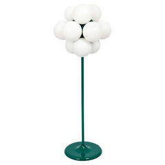 Splendida lampada da terra verde di Kaiser, Germania, anni '70
