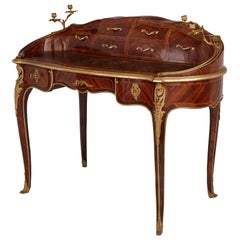 19th Century French Louis XV Style Ormolu Mounted Writing Desk
