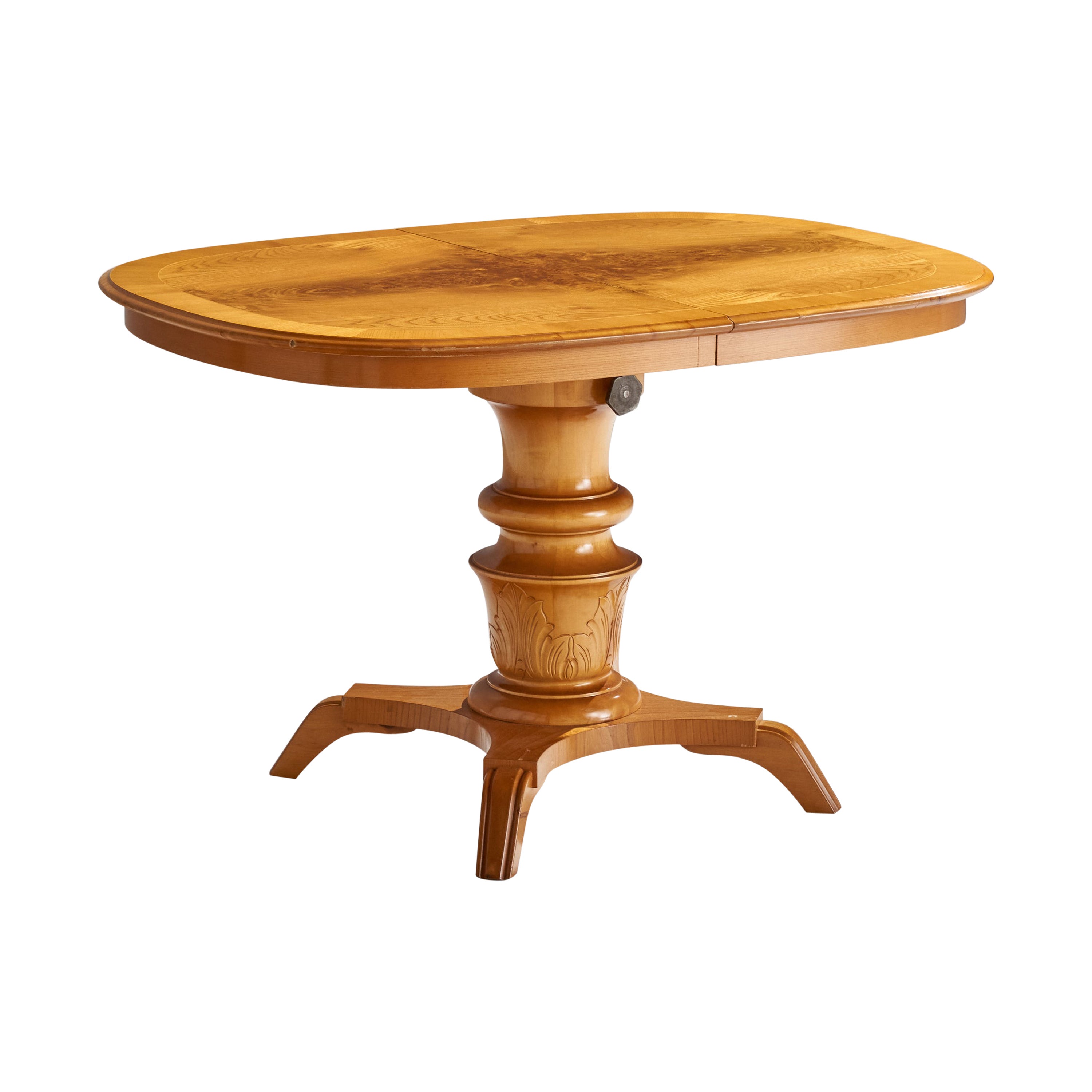 Tavolino di design svedese, betulla, Svezia, anni '30