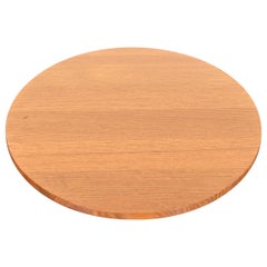 Stickley Arts & Crafts Oak Round Rotating Lazy Susan Serviertablett