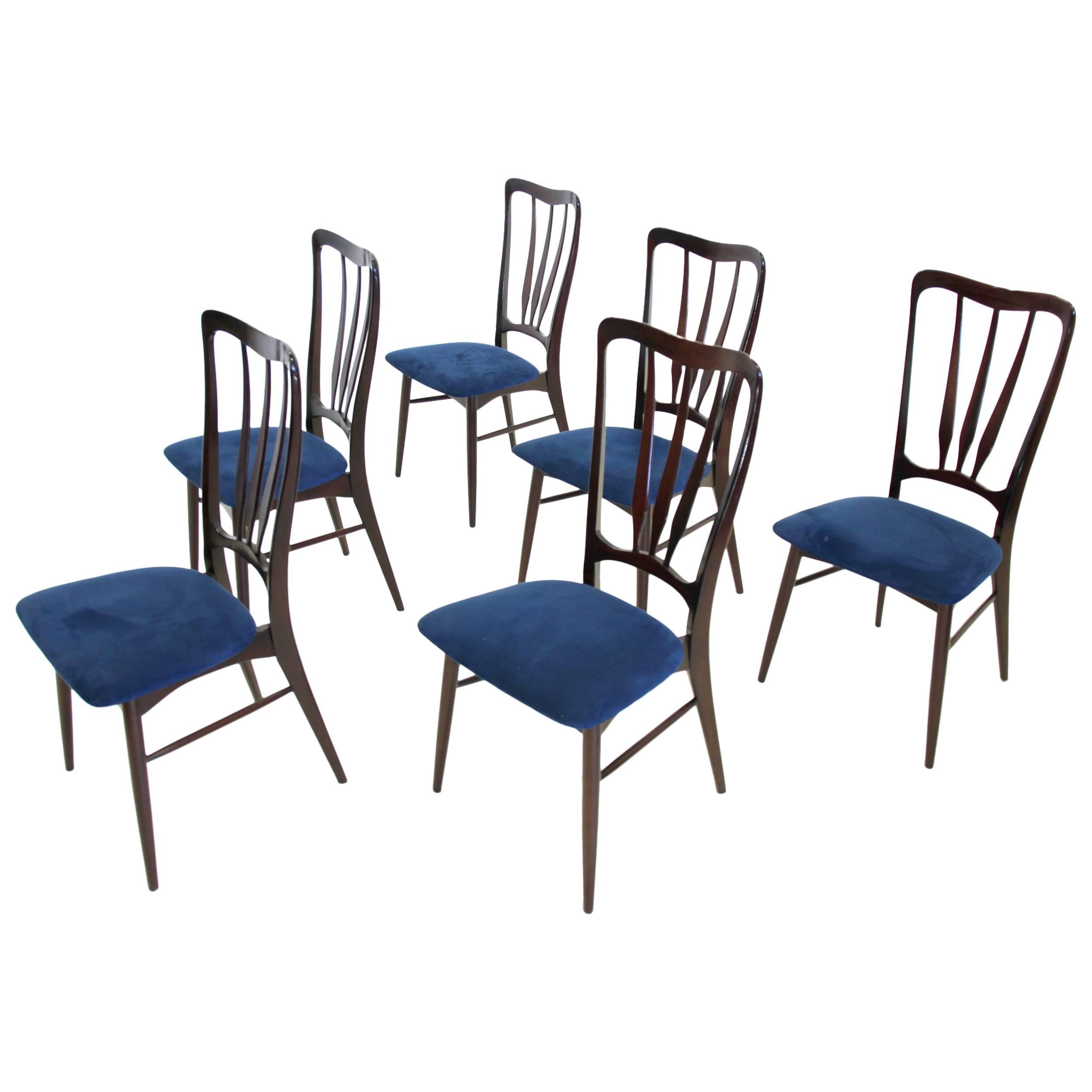 Set of Six Dining Chairs by Niels Kofoed