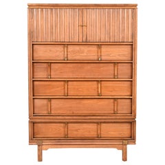 Coffre de gentleman Thomasville de style Hollywood Regency moderne du milieu du siècle dernier