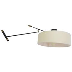 Rare and Iconic Adjustable "Cone" Wall Lamp by Jean Boris Lacroix 2