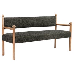 Rustic Modern Sydney Bench in Light Fumed on Oak by Martin and Brockett