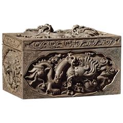 Beautiful Chinese Silver Box