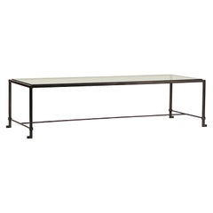 Narrow Glass 'Diagramme' Coffee Table by Design Frères