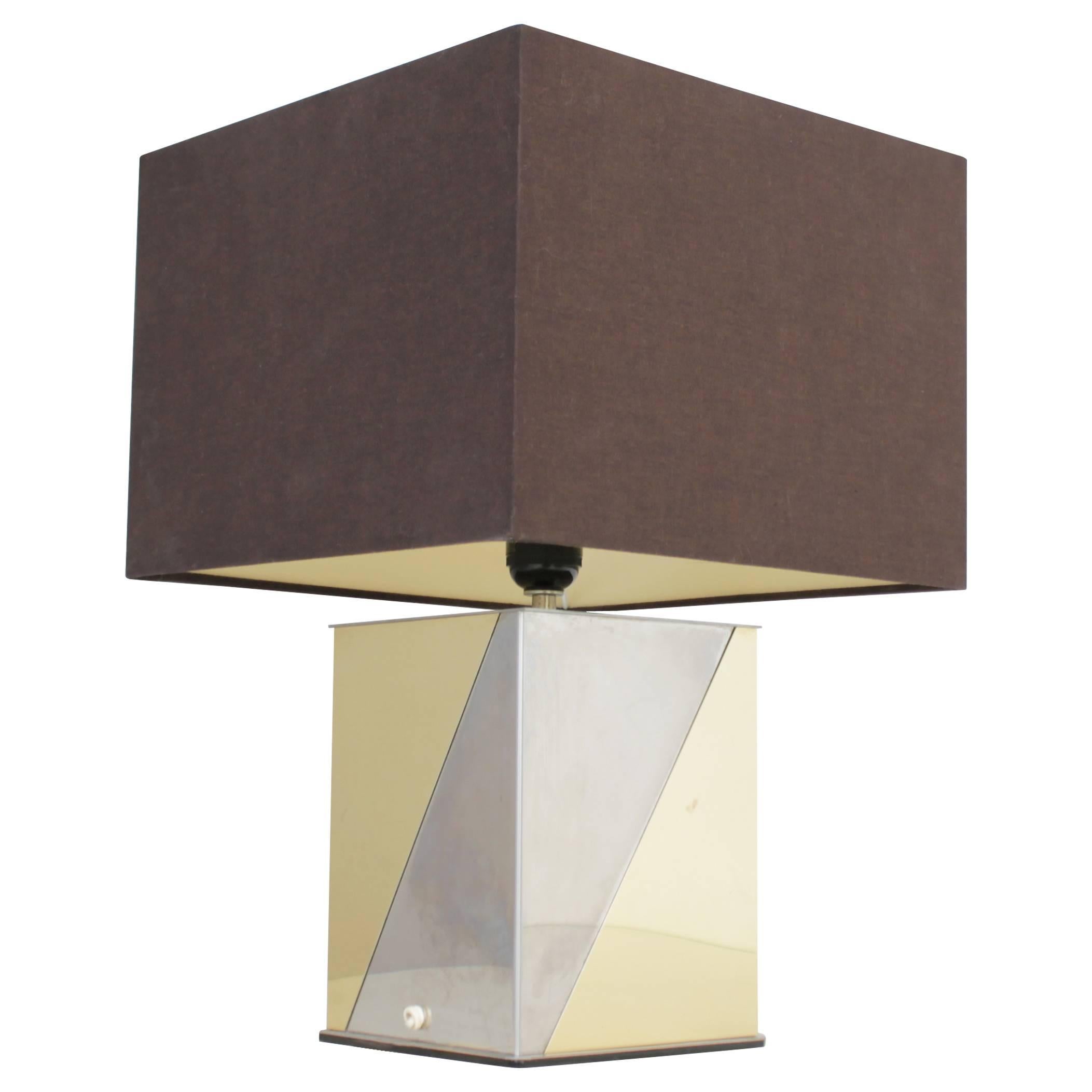 Architectural Table Lamp in the Manner of Paul Evans