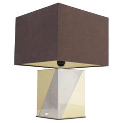 Architectural Table Lamp in the Manner of Paul Evans