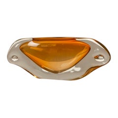 Amber-colored Vase by Floris Meydam for Leerdam, The Netherlands 1956
