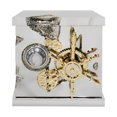 Millionaire Silver Jewelry Safe - Hand-Crafted Gold Plate Brass - Boca do Lobo