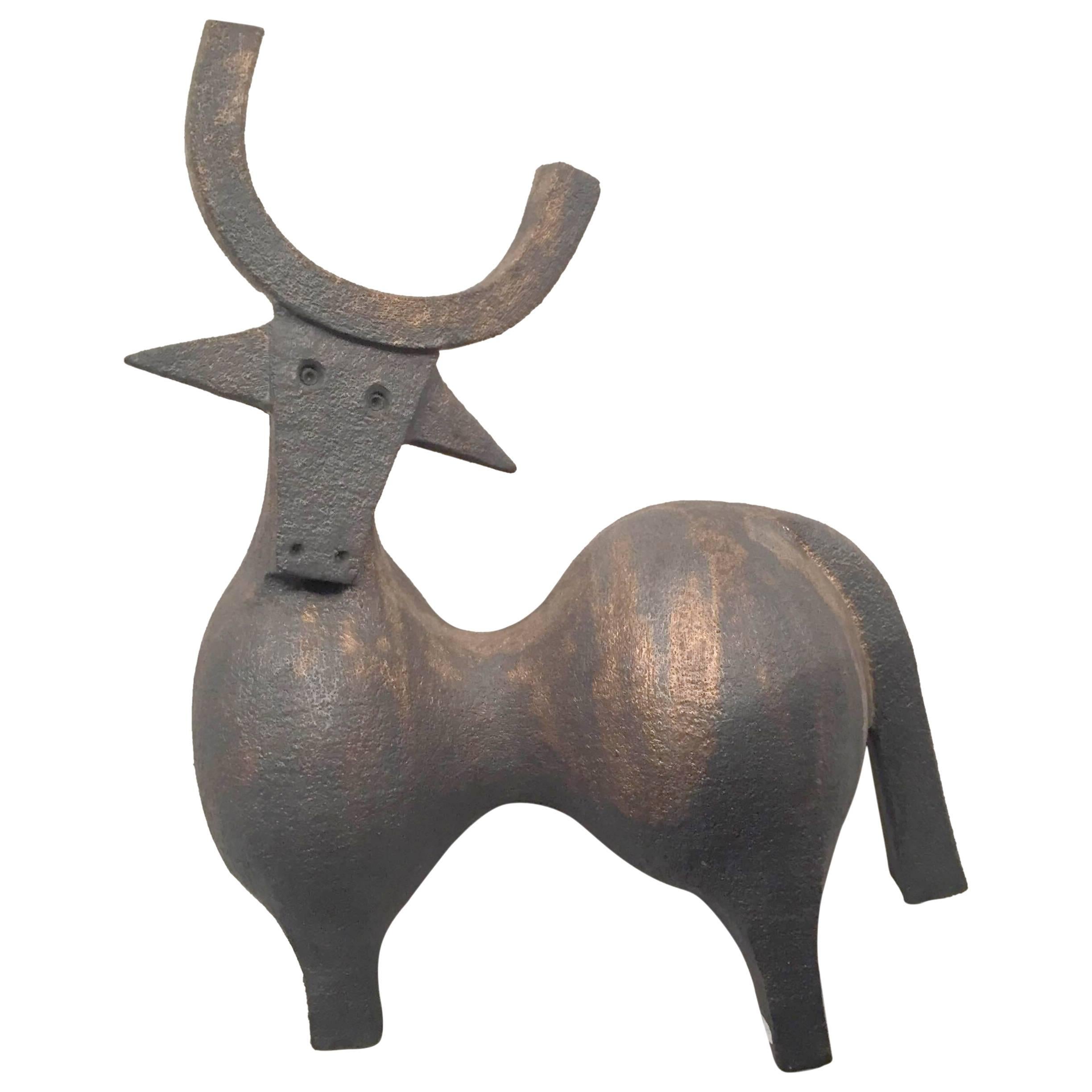 Sculpture "Toro Naif" by Dominique Pouchain, 1956, France For Sale