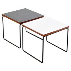 Used Pair of Pierre Guariche Side Table for Steiner, circa 1950