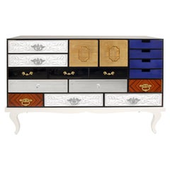Soho Sideboard – handgefertigtes Holz, Intarsien und Blattgold – Boca do Lobo