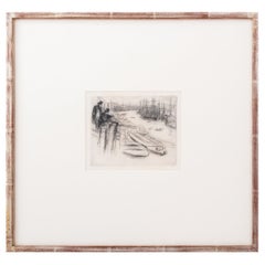 J. A. M. Whistler "The Little Pool" Drypoint, 1861