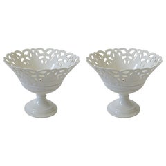 Anfang des 20. Jahrhunderts Ein Paar Ginori White Porcelain Centre Pieces