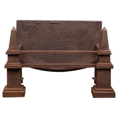 A Wrought & Cast-Iron Fire Basket