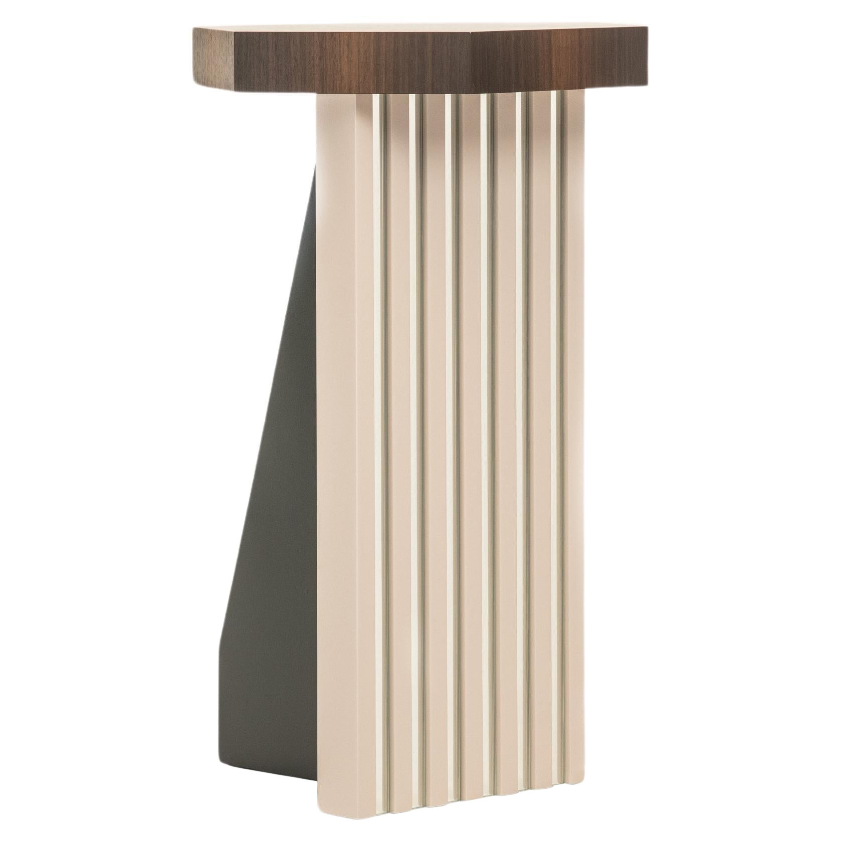 Contemporary Luxury Beistelltisch, Spiegel, Holz, handgefertigt in Italien