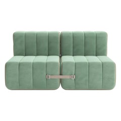 Curt-Set 4 - e.g. Flexible 2-seater - Barcelona - Patina - V3347/46