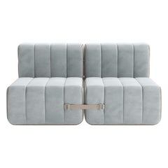Curt-Set 4 - e.g. Flexible 2-seater - Barcelona - River - V3347/33 (Light blue)