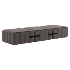 Curt-Set 3 - e.g. Flexible bench - Jet - 9108 (Grey / Brown)