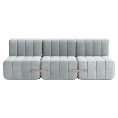 Curt-Set 6 - e.g. Flexible 3-seater - Barcelona - River - V3347/33 (Light blue)