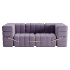 Curt-Set 7 - e.g. Flexible 2-seater with armrests - Dama - 0039 (Lilac)