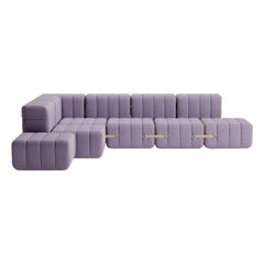Curt-Set 12 - e.g. Flexible large corner sofa - Dama - 0039 (Lilac)