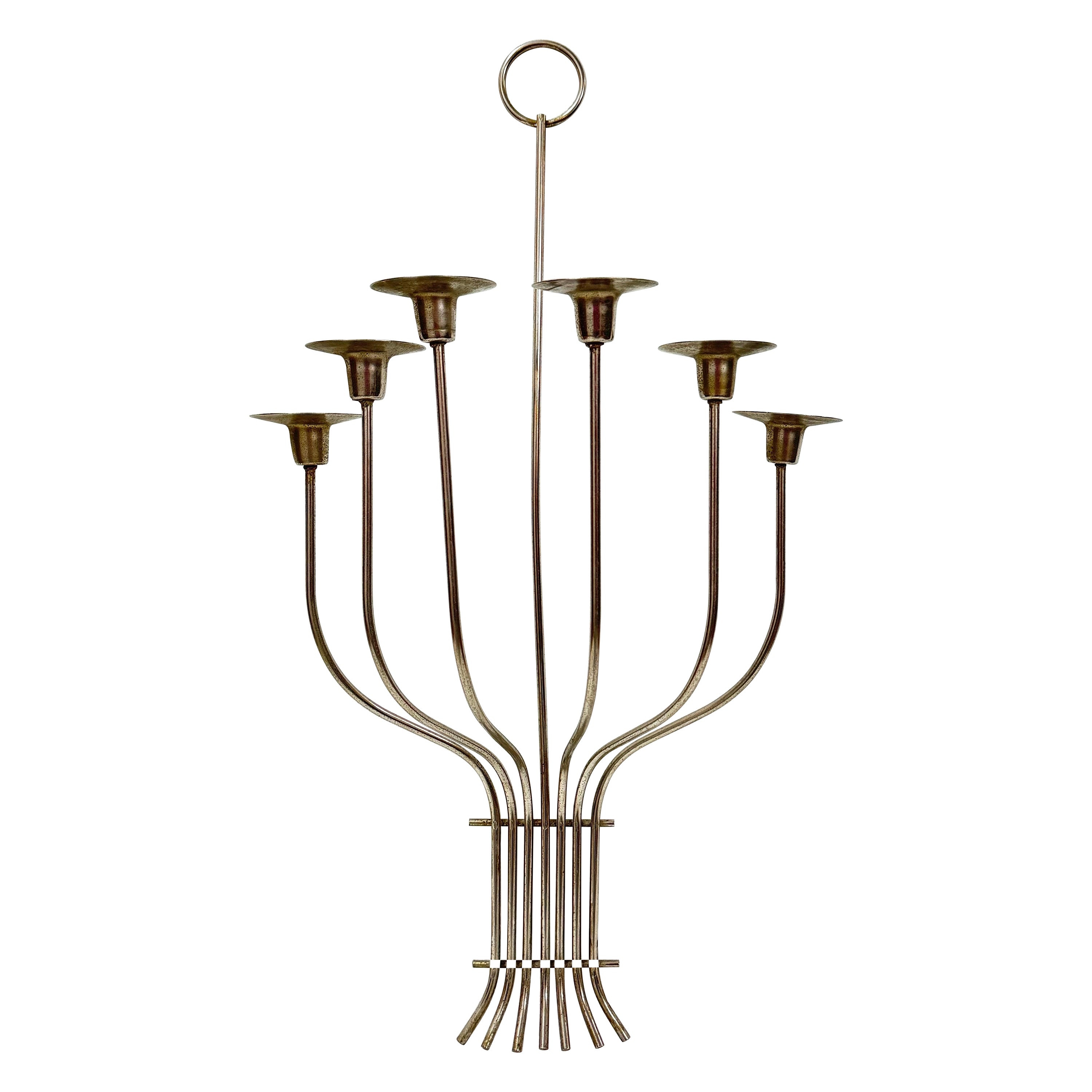 Mid Century Candle Sconce in teh style of Tommi Parzinger