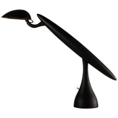 Postmodern Heron Blue Lamp by Isao Hosoe for Luxo, 1980s