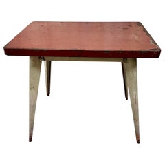 Xavier Pauchard Vintage Französischer Metall-Bistrotisch