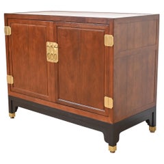 Michael Taylor for Baker Furniture Far East Collection Walnut Bar Cabinet