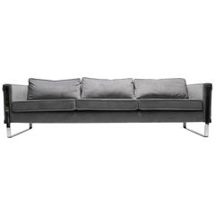 Chrome Sofa by Selig in a Milo Baughman Style