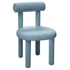 Contemporary Dining Chair with Minimalist Aesthetic, Water Repellent Boucle'