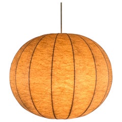 Lampada da soffitto Cocoon sferica di Friedel Wauer per Goldkant Leuchten, anni '60