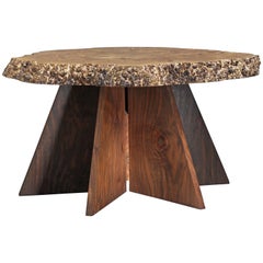 Michael Elkan Studio Crafted Coffee Table of Maple Burl, USA, 1980s