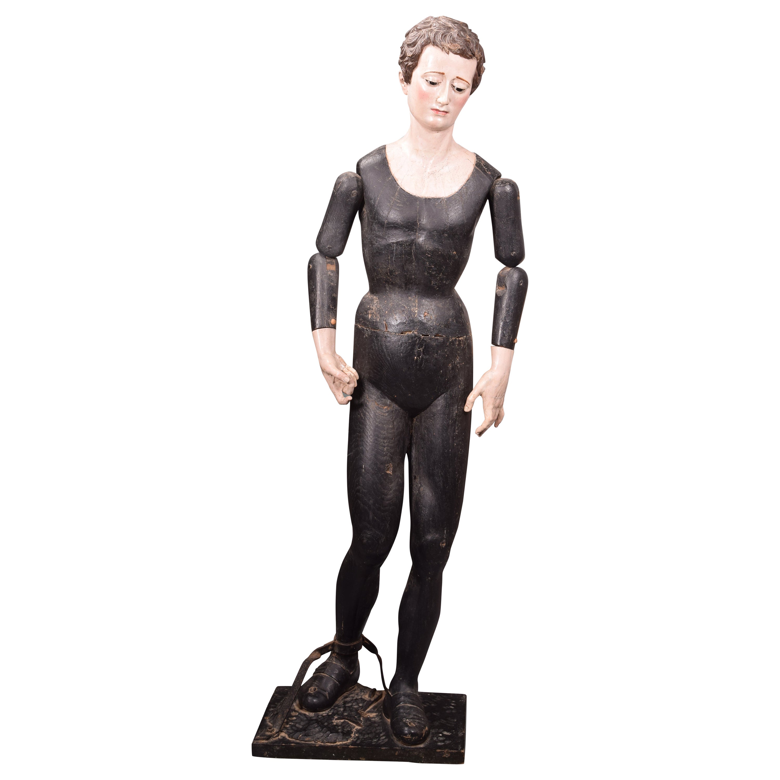 Saint Aloysius de Gonzaga (dress up). Spanish school, 18th century.