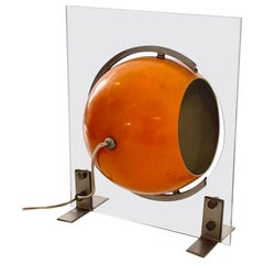 Rare space age table lamp in lucite by Jean Dudon, France, 1960 circa