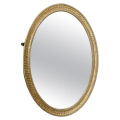 19th Century Giltwood Oval Wall Mirror